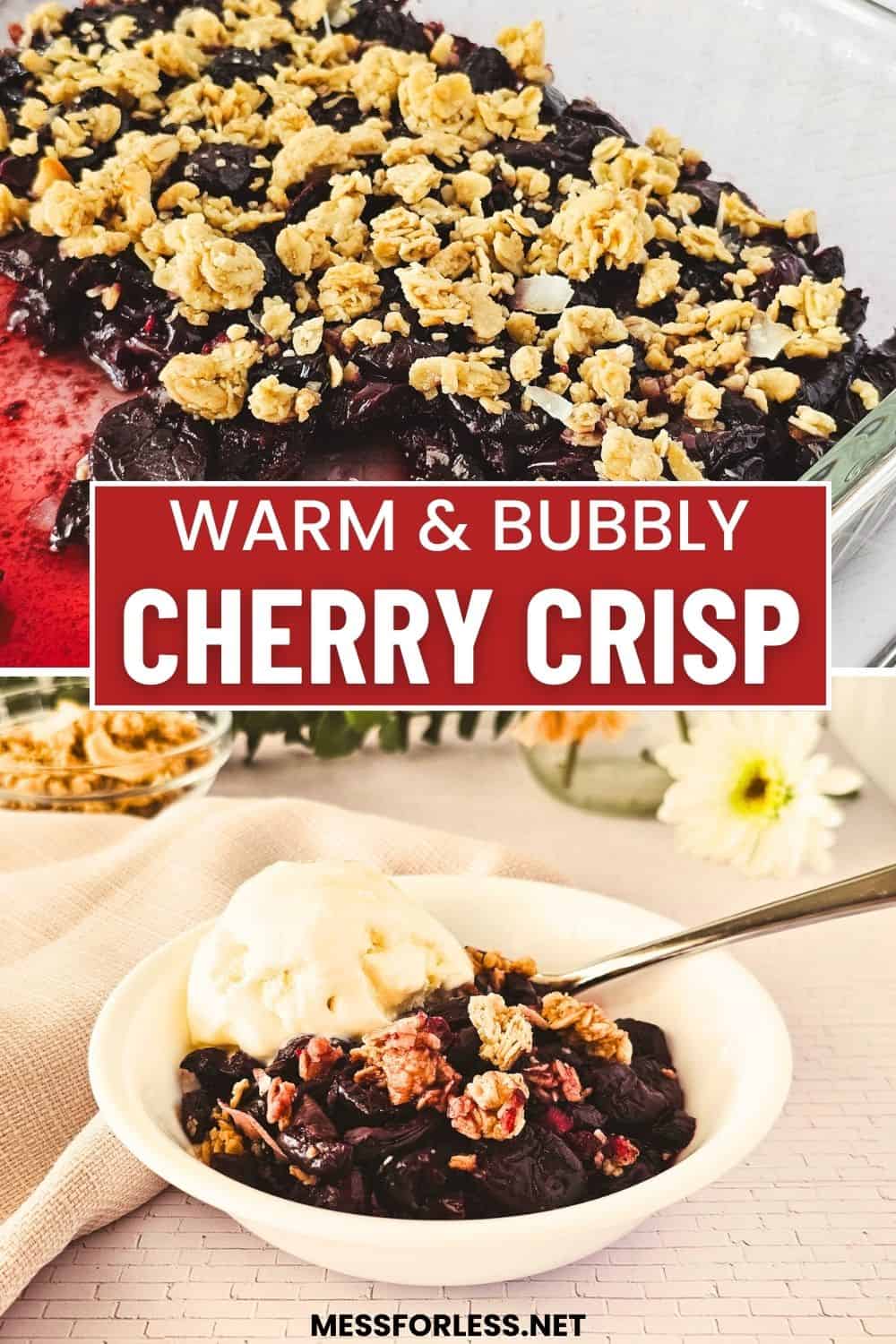 Air Fryer Cherry Crisp With Frozen Cherries