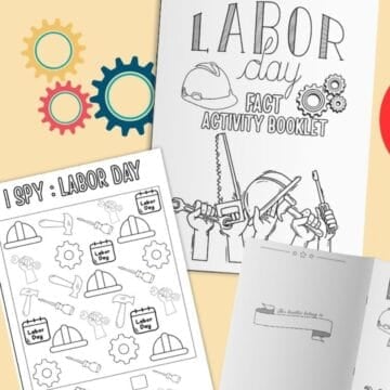 Labor day printable activity book