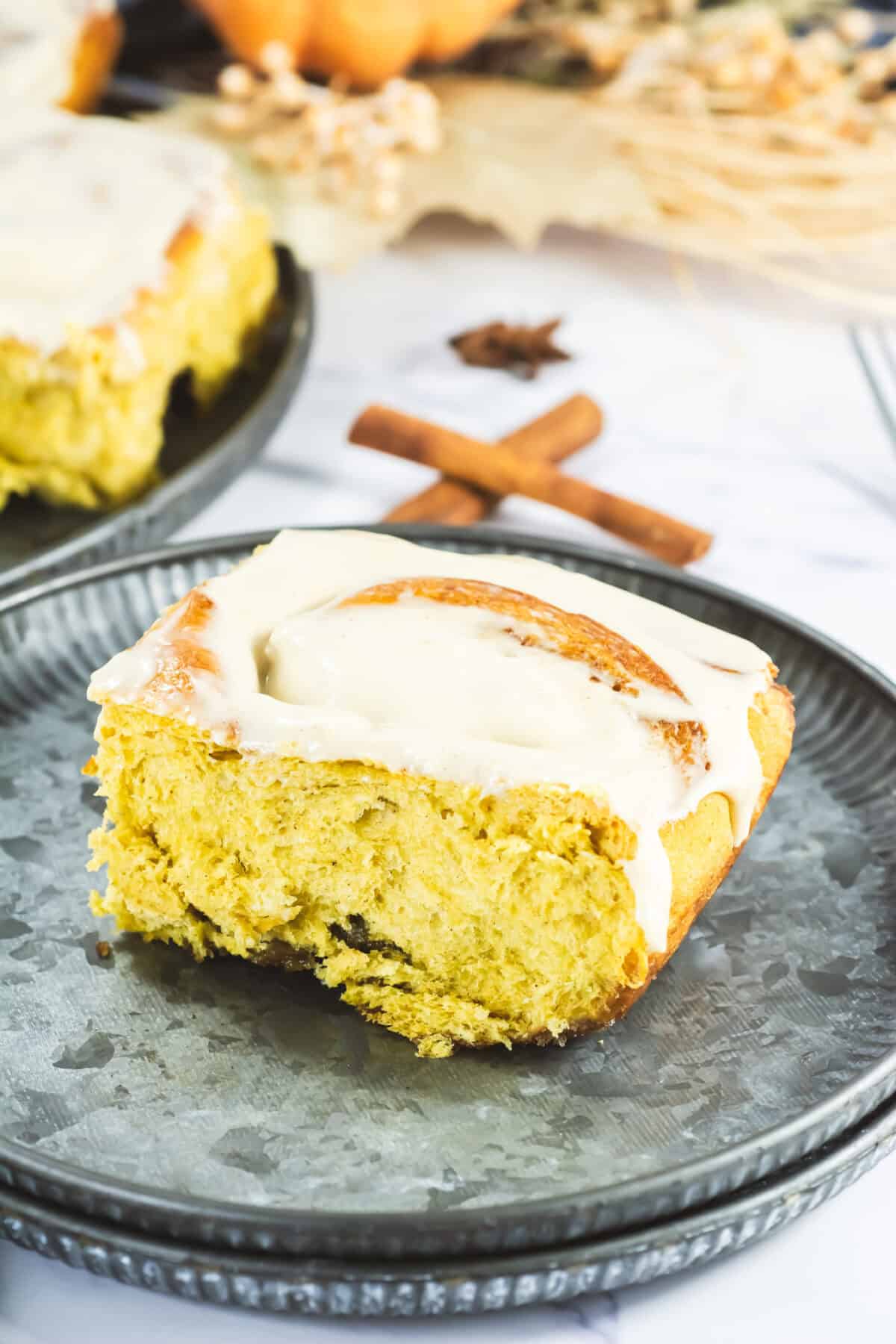 Pumpkin Cinnamon Rolls Recipe - Mess for Less
