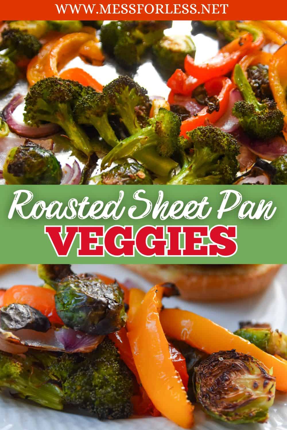 Sheet Pan Roasted Vegetables Pin