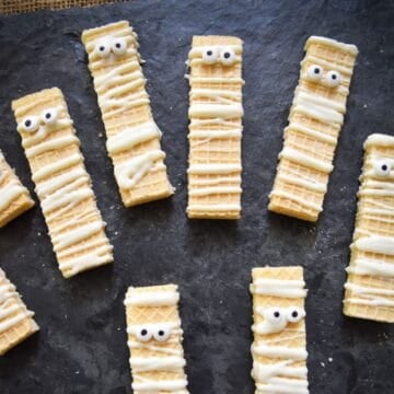 White Chocolate Wafer Mummy Cookies