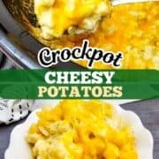 crockpot cheesy potatoes pin